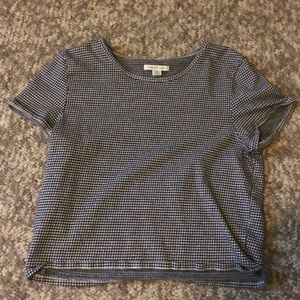 Checkered American Eagle crop top